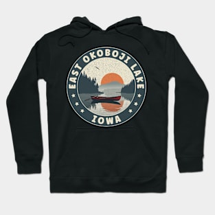 East Okoboji Lake Iowa Sunset Hoodie